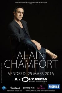Alain CHAMFORT à l'Olympia le 25 mars 2016