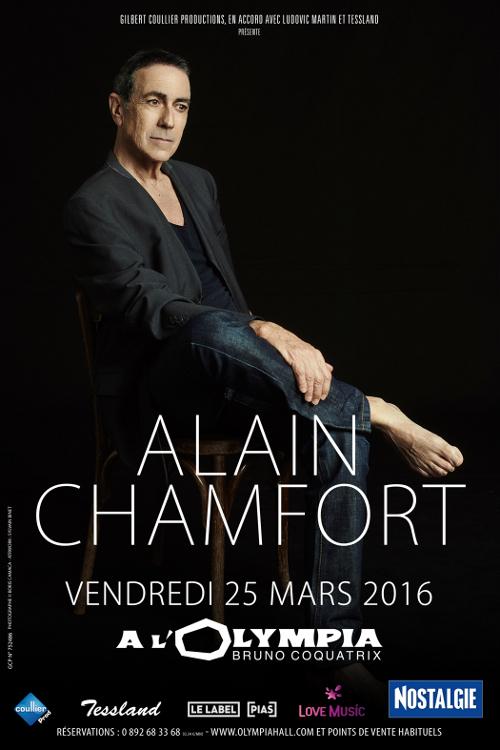 Alain CHAMFORT à l'Olympia le 25 mars 2016