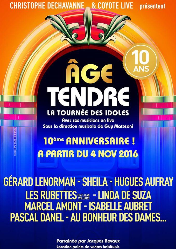 "Age Tendre" : choisissez le 10ème artiste de la nouvelle tournée !
