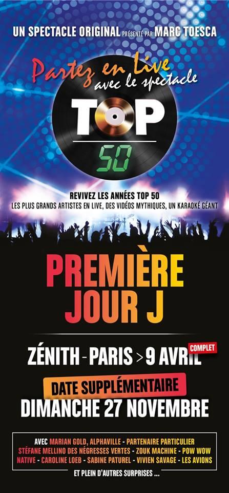 Le spectacle "Top 50" prolonge au Zénith de Paris