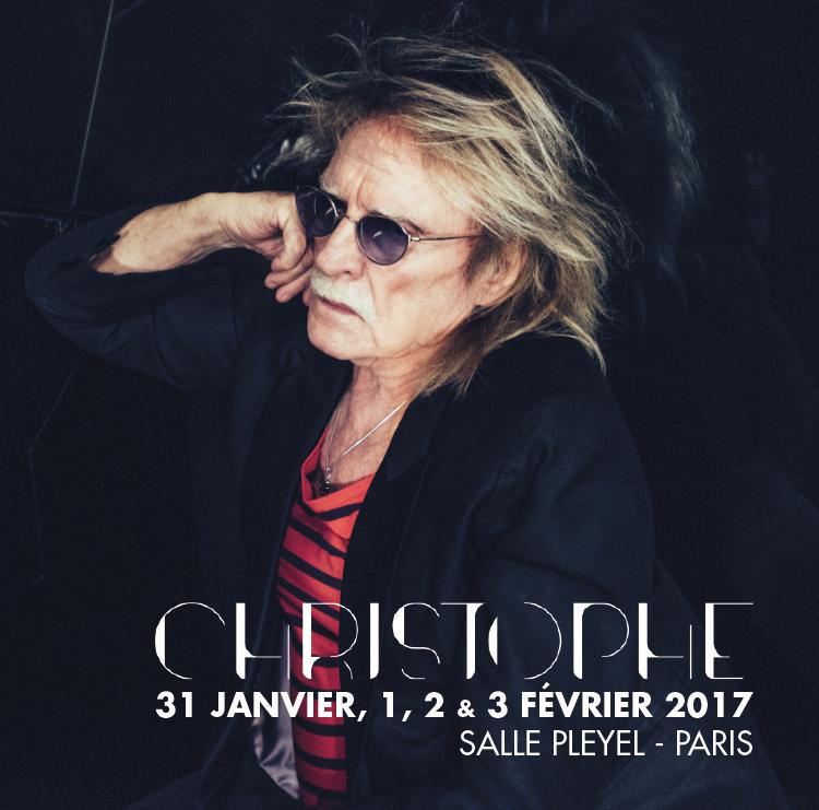 CHRISTOPHE annonce quatre concerts à Paris