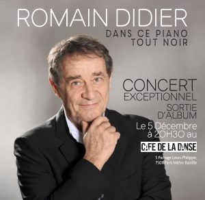 Romain DIDIER : un nouvel album et un concert à Paris