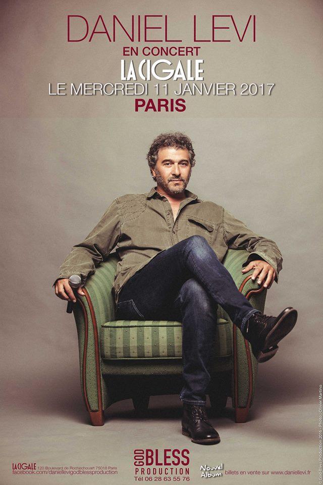 Daniel LEVI annonce un concert à La Cigale