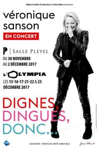 Véronique SANSON annonce 3 Salle Pleyel et 6 Olympia