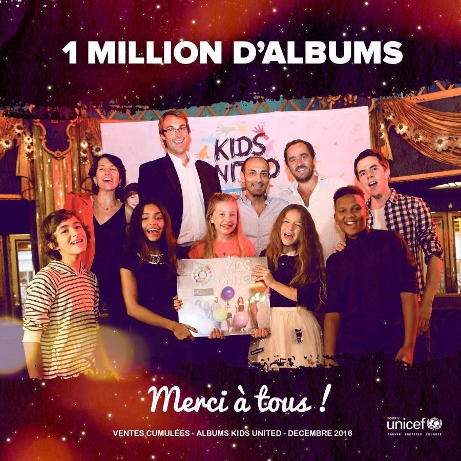 KIDS UNITED a vendu un million d'albums