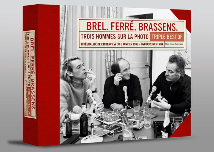 "Trois hommes sur la photo" : le coffret BREL, FERRÉ et BRASSENS