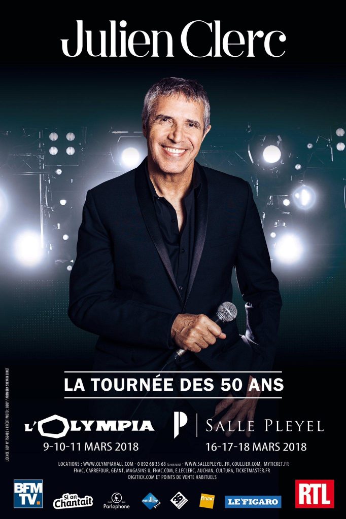 Julien CLERC lance "La tournée des 50 ans"