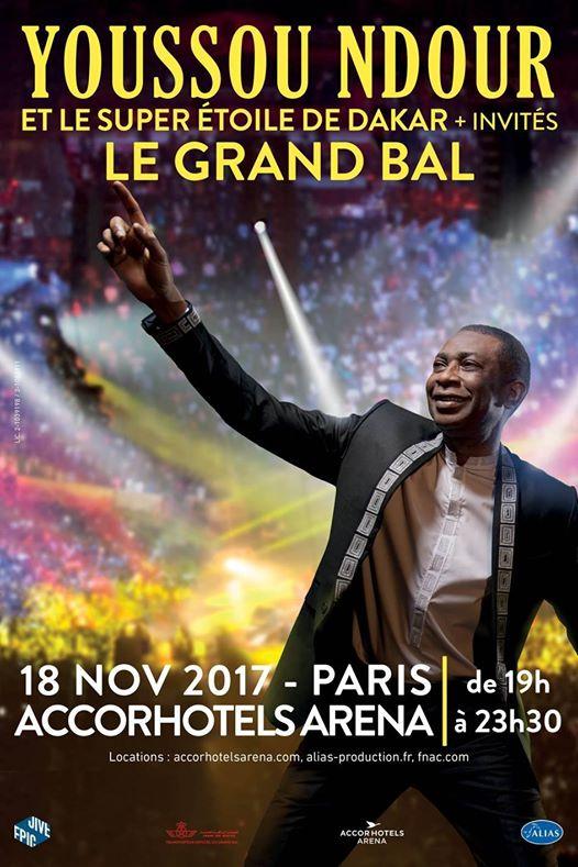 Youssou N'DOUR ouvre le bal à l'AccorHotels Arena