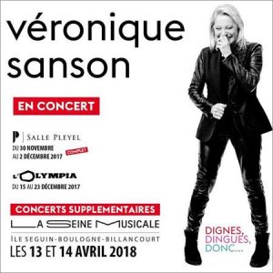 Véronique SANSON ajoute deux dates parisiennes