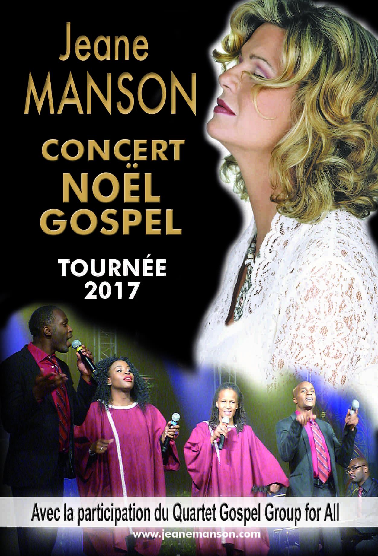 Jeane MANSON poursuit ses concerts "Noël Gospel"