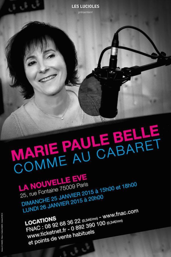 Marie Paule BELLE annonce trois dates à Paris et une tournée