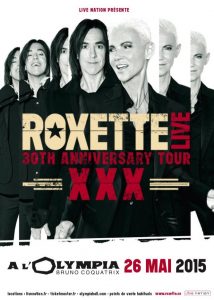 ROXETTE fêtera ses 30 ans à l'Olympia
