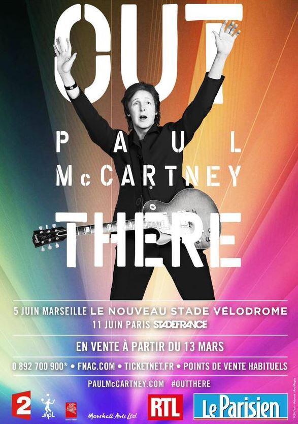 Paul MCCARTNEY au Vélodrôme de Marseille et au Stade de France