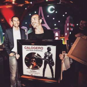 CALOGERO reçoit un disque de diamant pour "Les feux d'artifice"