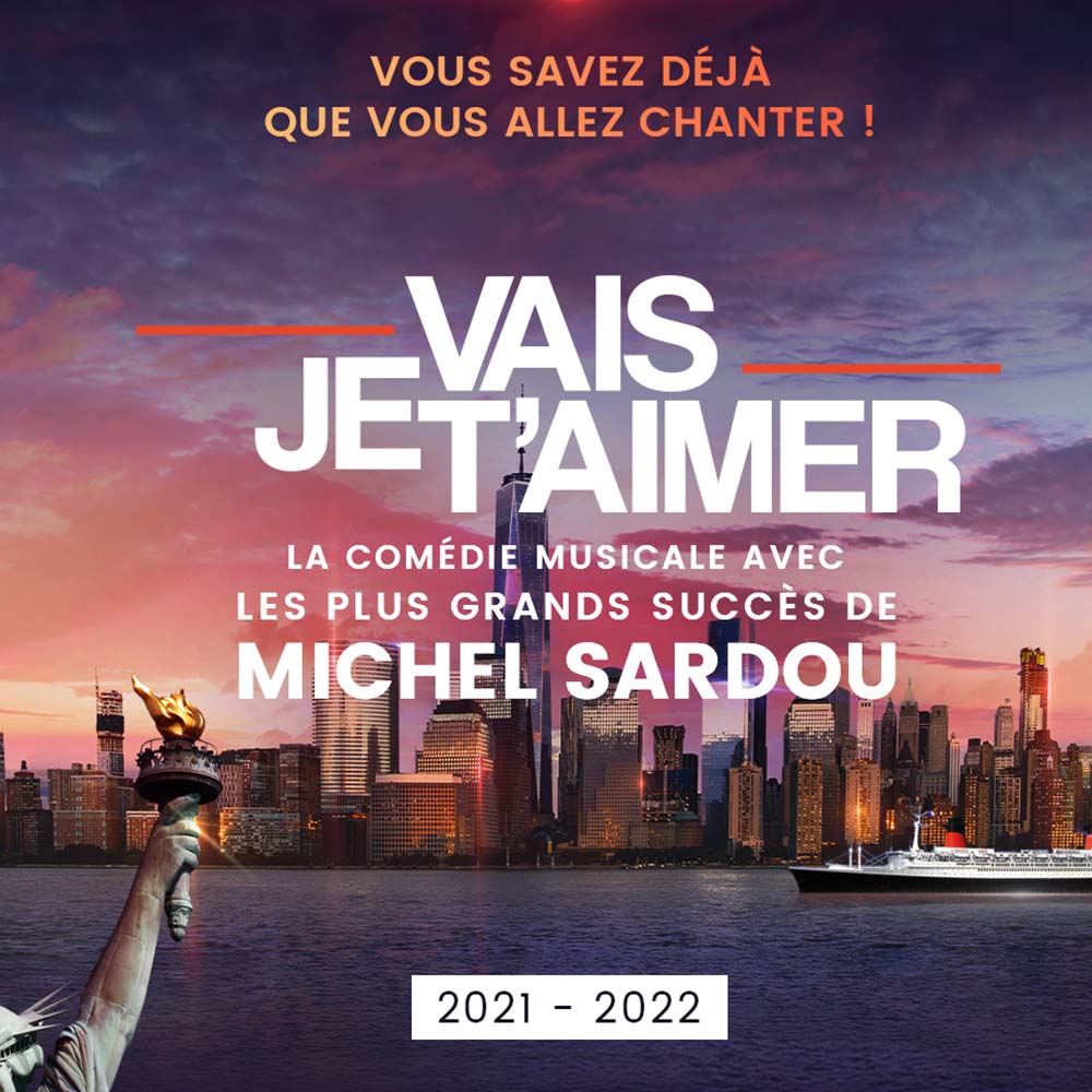 Affiche officielle de la comédie musicale "Je vais t'aimer"