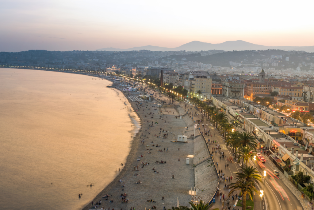 Une vue de Nice au Printemps