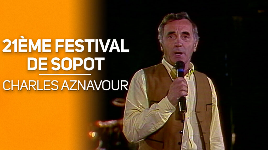 Charles Aznavour au 21eme Festival de Sopot du 15-08-1984