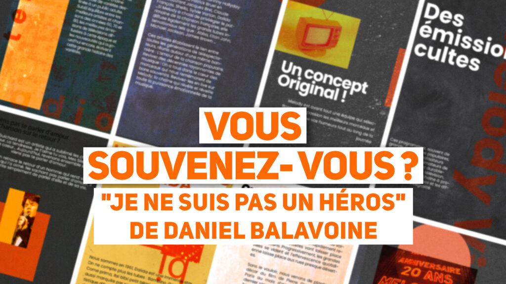 Je ne suis pas un héros de Daniel BALAVOINE