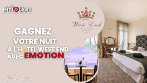 Gagnez votre nuit d’exception à l’hôtel West End… Un superbe 4 étoiles sur la Prom’ à Nice.