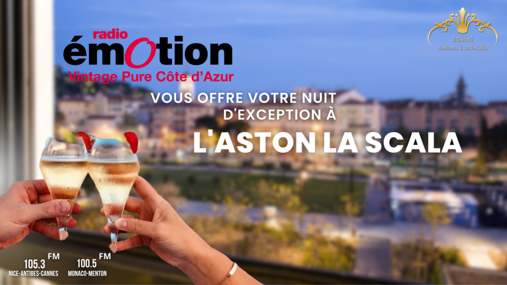 Gagnez votre nuit d’exception à l’hôtel Aston La scala… Un superbe 4 étoiles sur la Coulée verte à Nice.