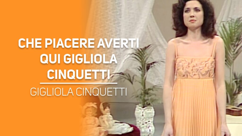 Che piacere averti qui Gigliola Cinquetti